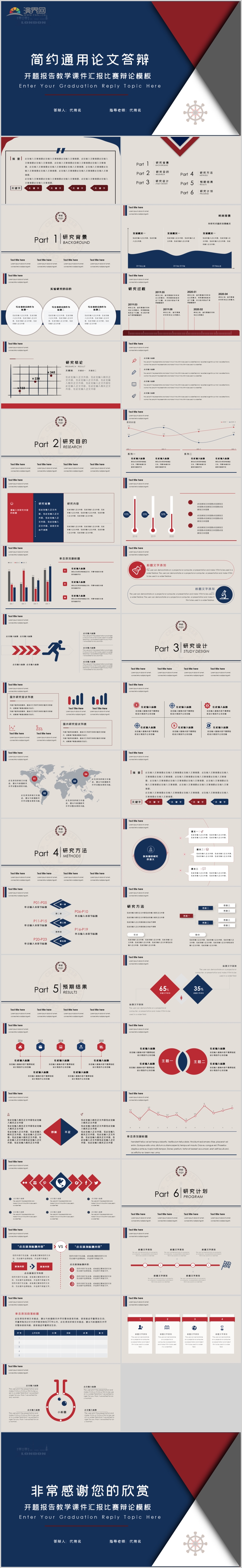 簡約通用畢業(yè)論文答辯PPT