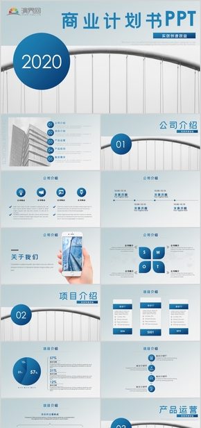 商業(yè)計劃書PPT模板