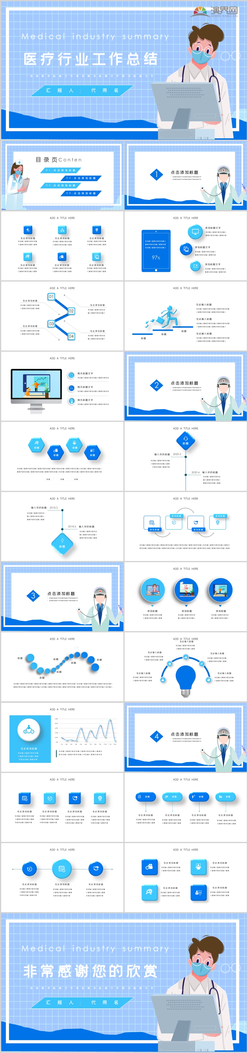 醫(yī)療行業(yè)工作總結(jié)PPT