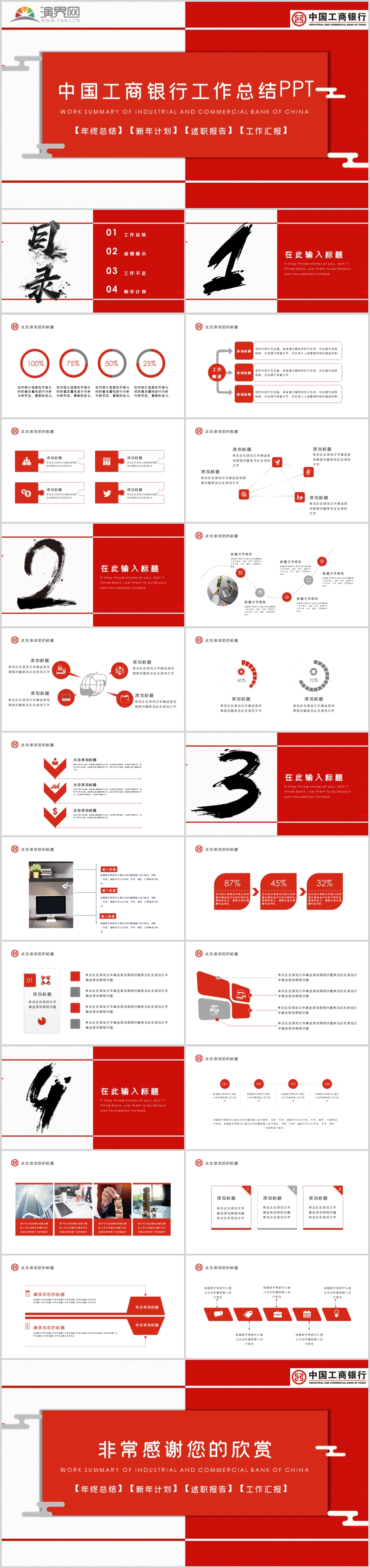 中国工商银行工作总结ppt