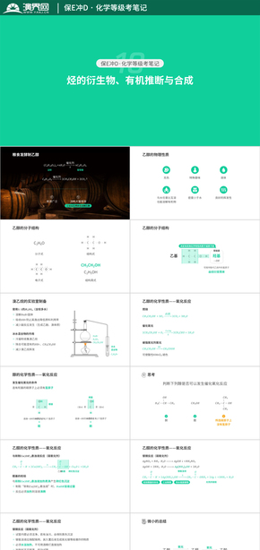 【上海化學(xué)等級(jí)考】保E沖D·烴的衍生物、有機(jī)推斷與合成（知識(shí)點(diǎn)整理）