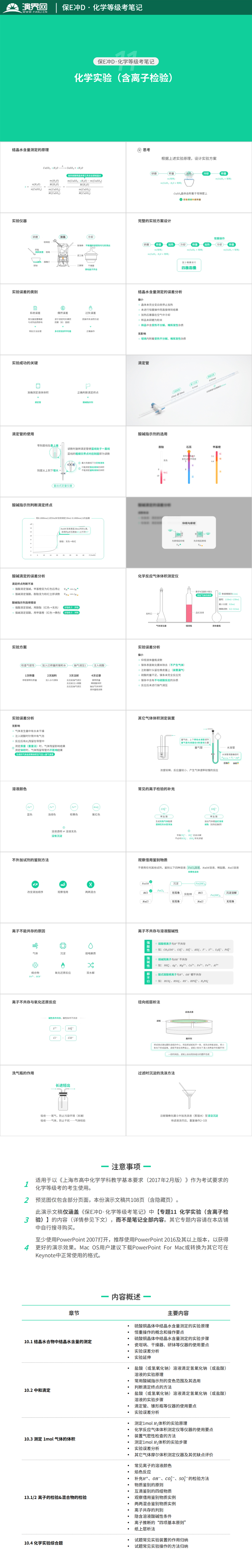 【上海化學(xué)等級(jí)考】保E沖D·化學(xué)實(shí)驗(yàn)（知識(shí)點(diǎn)整理）