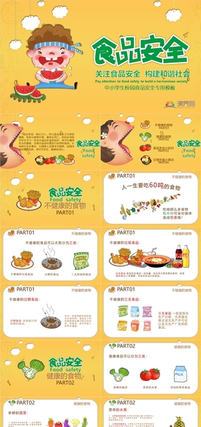 中小學(xué)生食品安全與衛(wèi)生知識(shí)培訓(xùn)動(dòng)態(tài)PPT