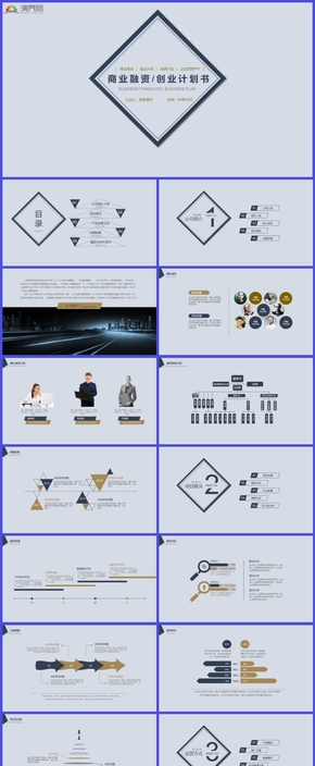 白色融資創(chuàng)業(yè)計劃書PPT模板
