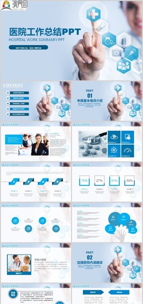 完整框架醫(yī)院年終工作總結報告ppt模板