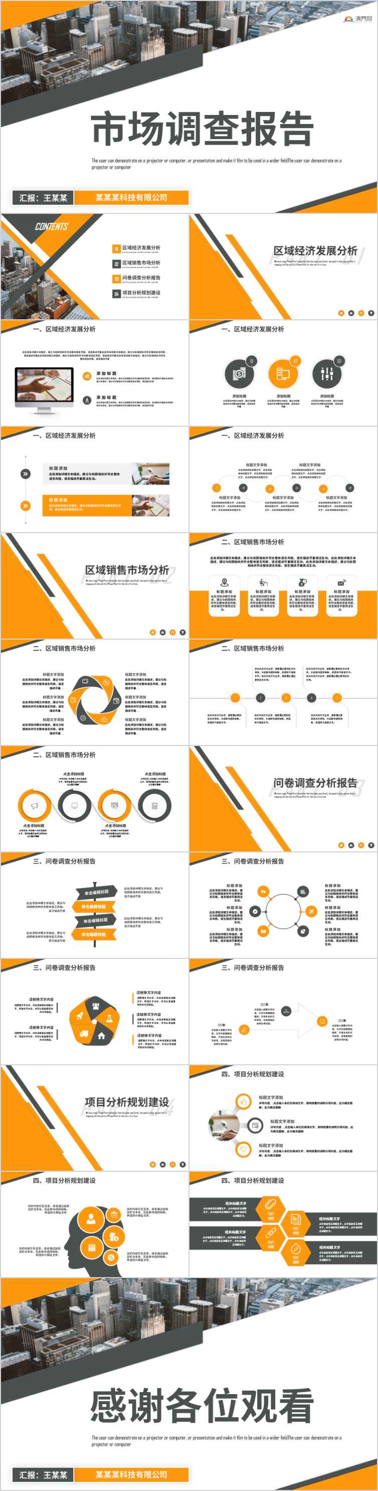 市調(diào)報(bào)告PPT市場調(diào)查通用PPT模板