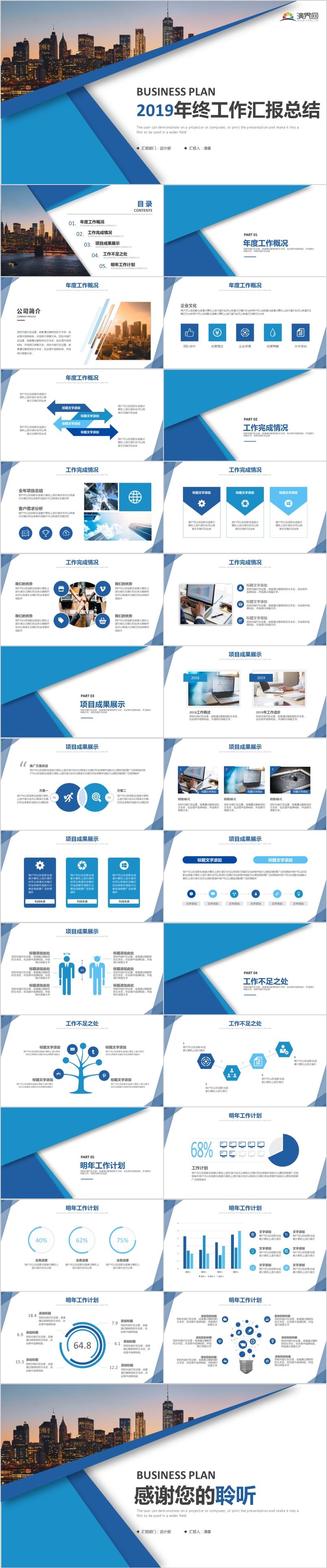 藍(lán)色大氣商務(wù)風(fēng)年終總結(jié)匯報(bào)PPT