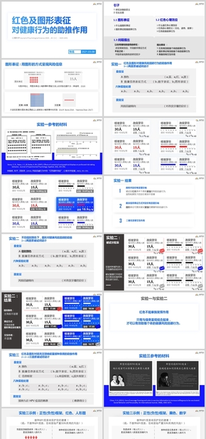 藍色學術簡約分享