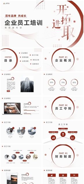 簡約大氣企業(yè)培訓PPT模板
