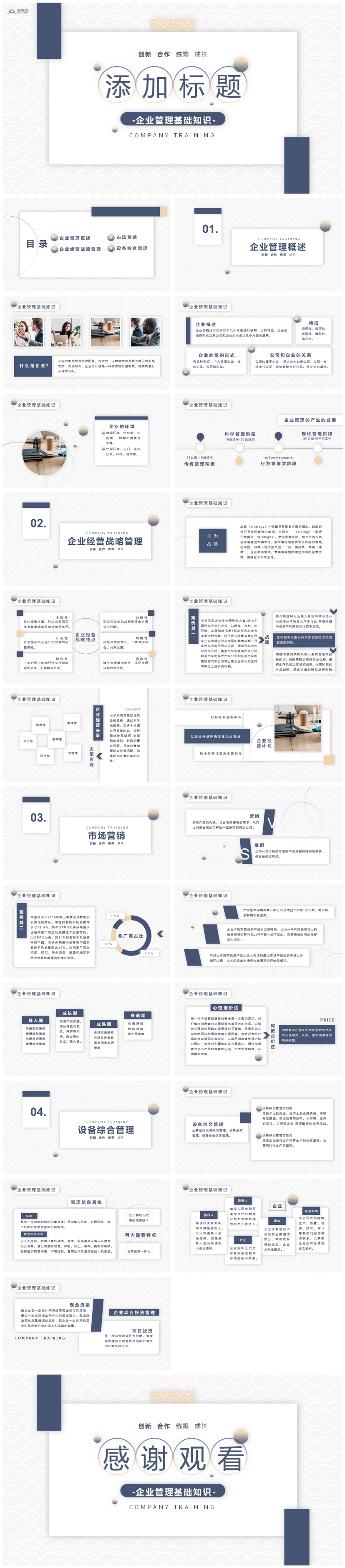 懸浮卡片企業(yè)管理基礎(chǔ)知識培訓(xùn)PPT模板