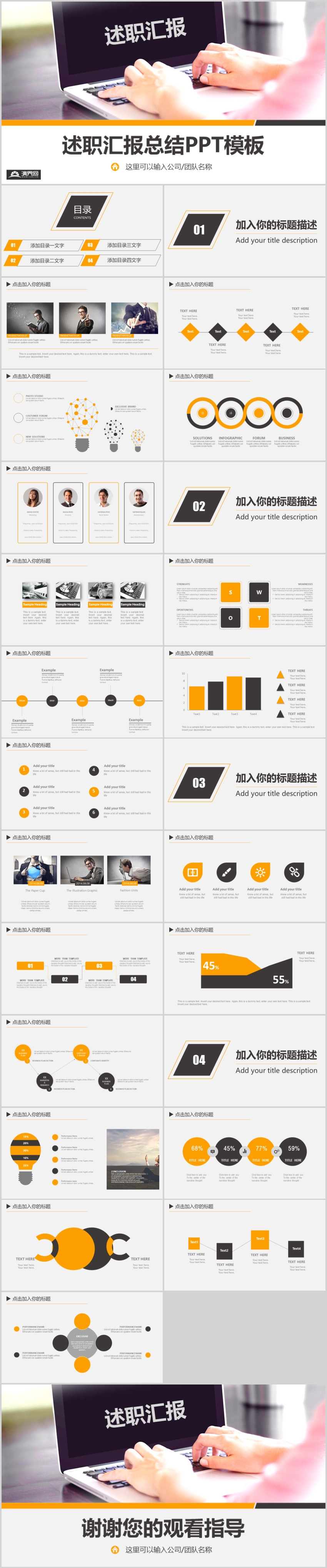 簡約風(fēng)述職匯報(bào)PPT模板