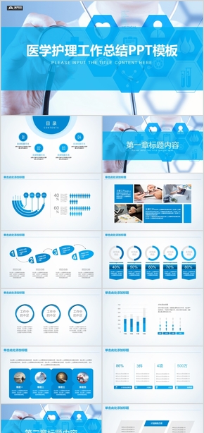 醫(yī)學護理工作總結(jié)PPT模板