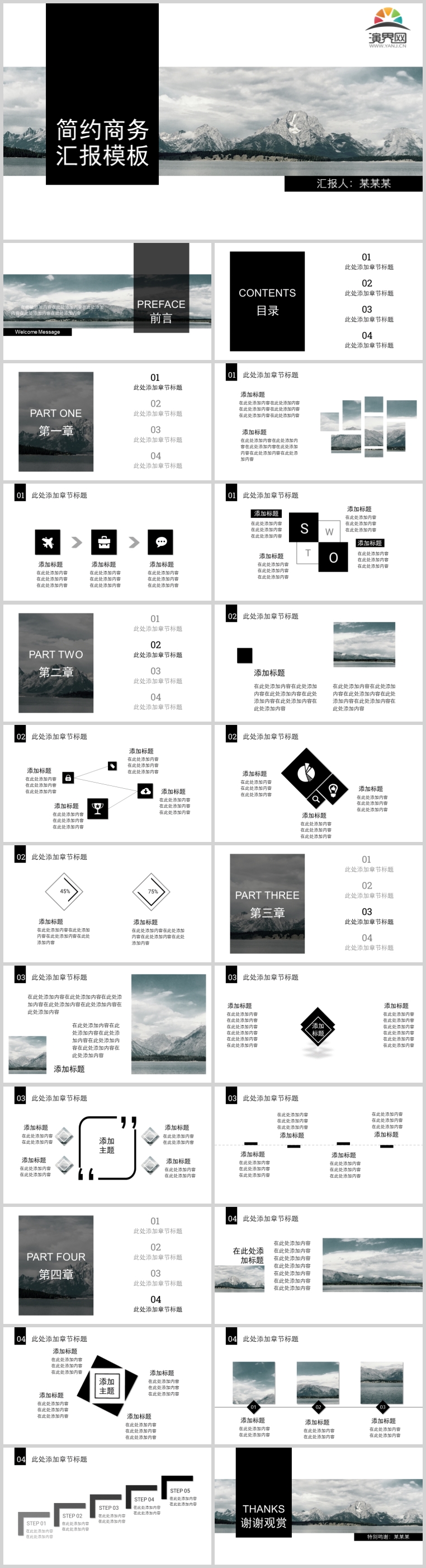 2020年黑白灰調(diào)極簡(jiǎn)風(fēng)商務(wù)風(fēng)工作匯報(bào)大氣PPT模板