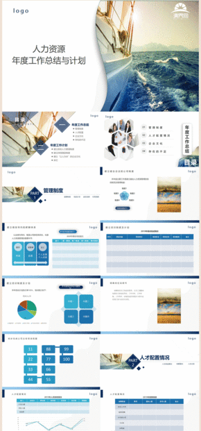 人力資源工作總結(jié)與計(jì)劃PPT模板