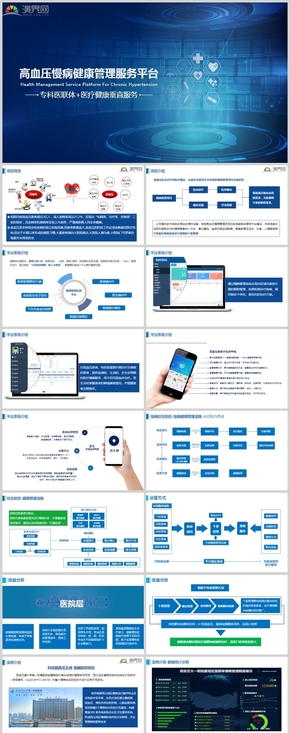 藍(lán)色簡(jiǎn)約風(fēng)智慧醫(yī)療產(chǎn)品推介方案