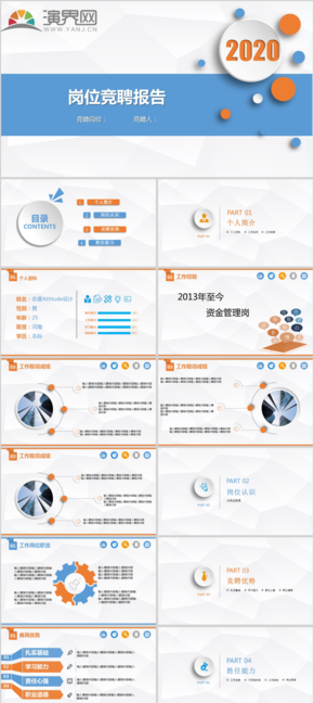 崗位競(jìng)聘工作匯報(bào)PPT通用模板