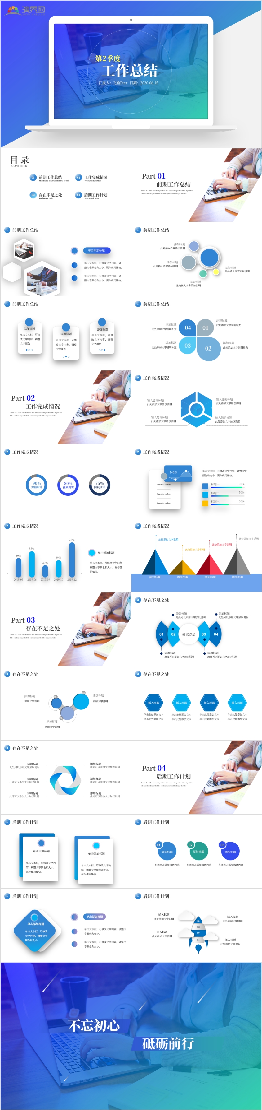 2020年第二季度工作總結(jié)匯報(bào)PPT