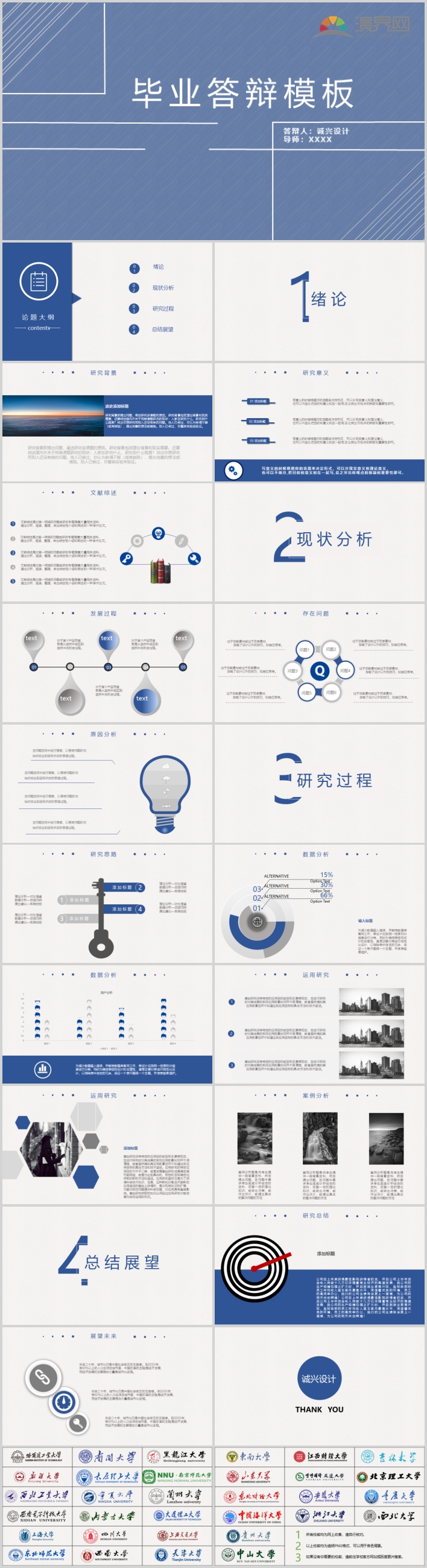 簡約清新畢業(yè)論文答辯PPT模版