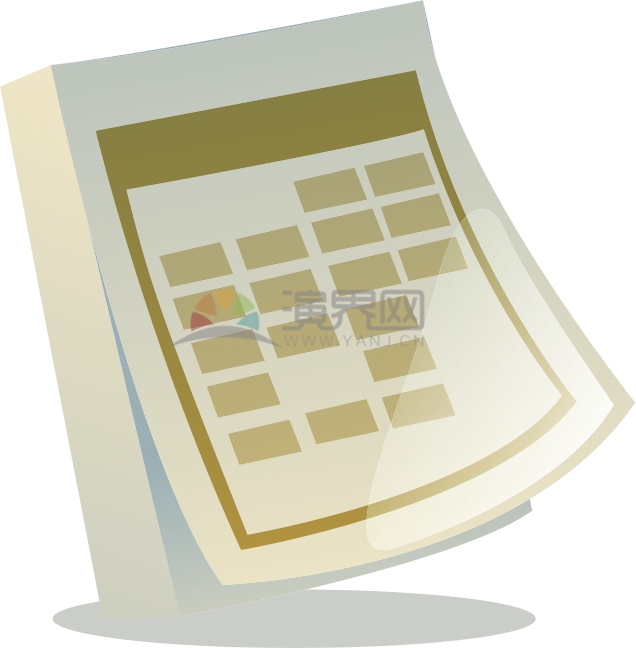 棕黃色簡(jiǎn)約清新文具辦公用品本子筆記本作業(yè)本卡通圖標(biāo)