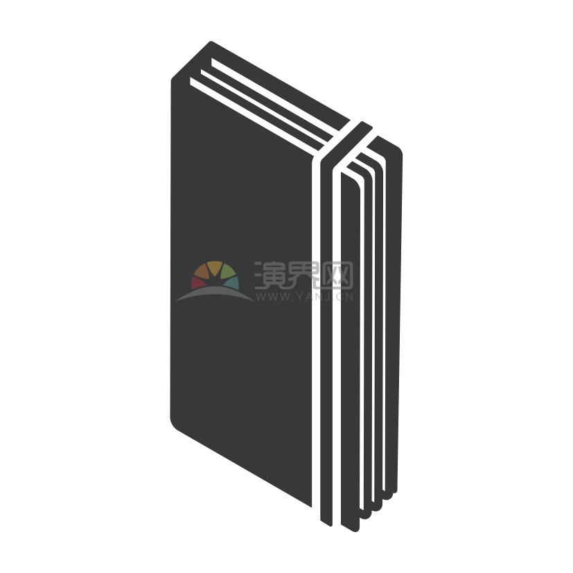 黑色書(shū)本圖標(biāo)創(chuàng)意設(shè)計(jì)
