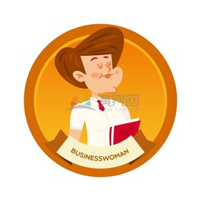  Entrepreneur business icon vector material