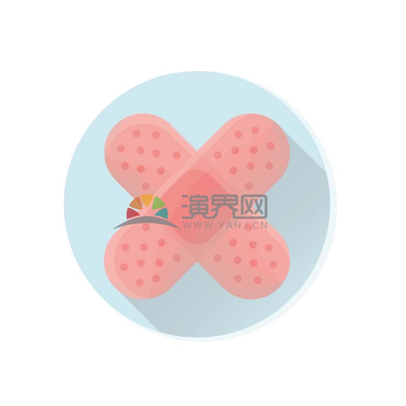 創(chuàng)可貼交叉叉形狀醫(yī)療用品圖標
