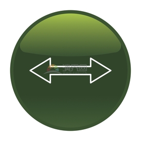 簡潔創(chuàng)意綠色雙向箭頭標識卡通圖標