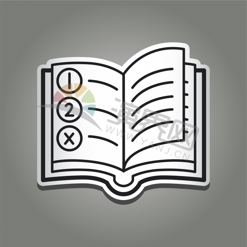 創(chuàng)意簡約日常應用程序辦公閱讀書籍學習圖標