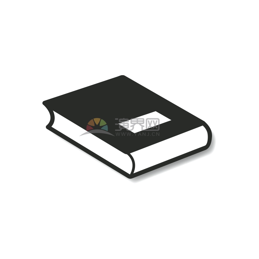 黑色書本圖標(biāo)創(chuàng)意設(shè)計(jì)