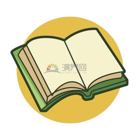 黃色卡通元素書(shū)本圖標(biāo)創(chuàng)意設(shè)計(jì)