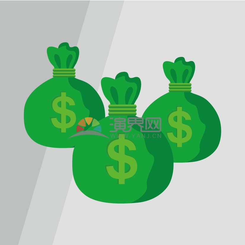 趣味活潑簡約清新綠色金融商務錢包卡通圖標