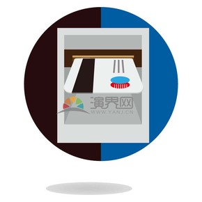 刷卡取錢銀行卡矢量圖標