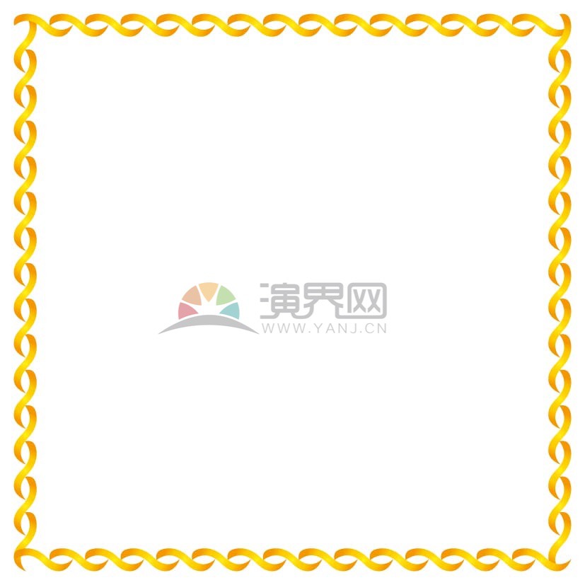 金色漸變方形邊框