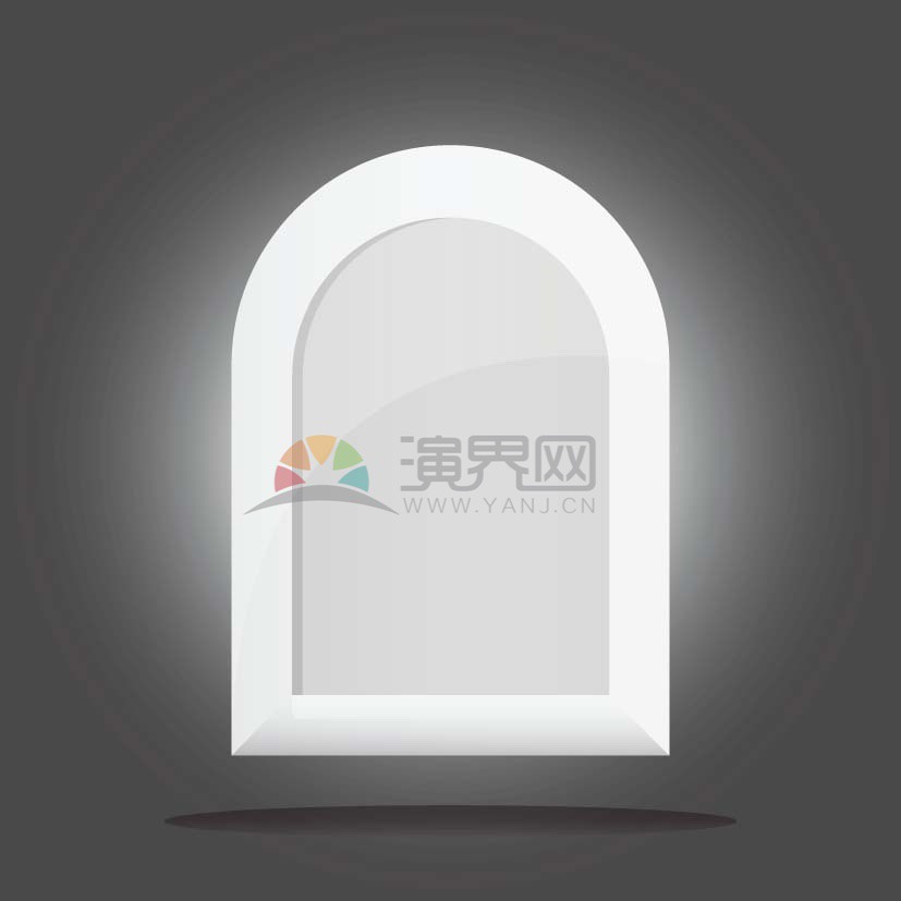 拱門樣式鏡框素材
