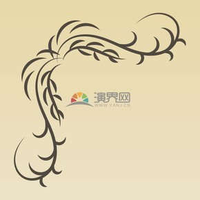 黑色古典典雅簡(jiǎn)約設(shè)計(jì)線條流暢實(shí)用花紋裝飾邊框圖案