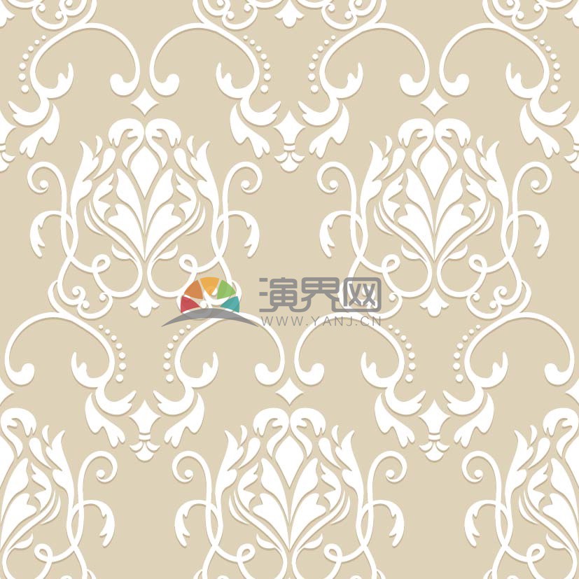 古典花紋矢量背景圖