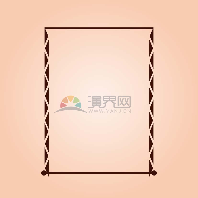 黑色花紋邊框