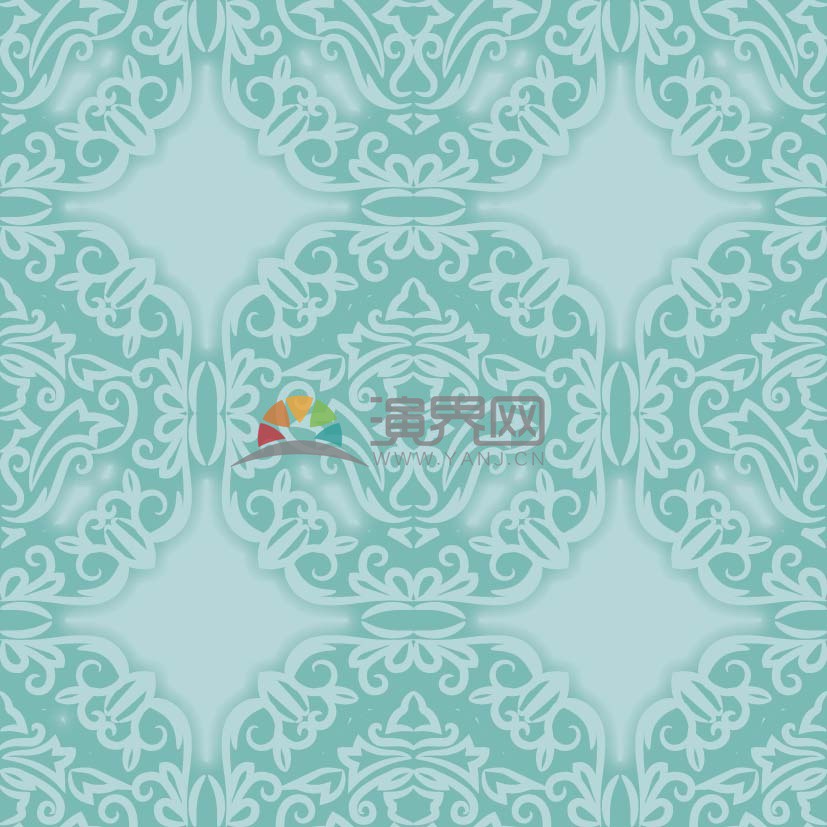 古典花紋矢量背景圖