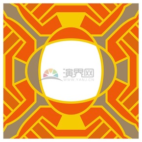 橙色黃色灰色不規(guī)則展示框鏡框畫(huà)框