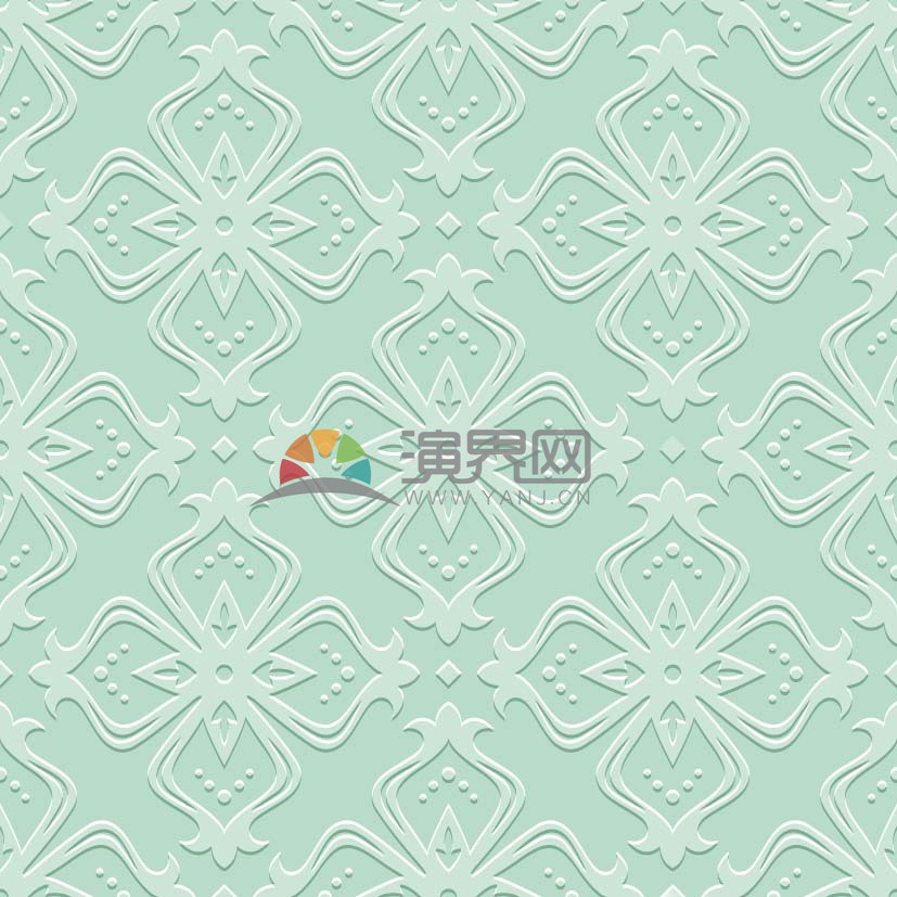 古典花紋矢量背景圖