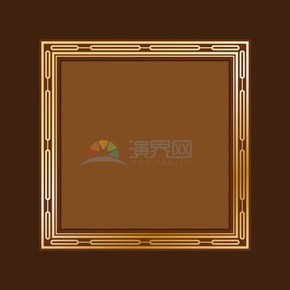 棕色長(zhǎng)方形復(fù)古畫(huà)框鏡框展示框