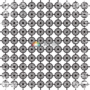 黑色圓形規(guī)則排列組合簡(jiǎn)約設(shè)計(jì)線條流暢實(shí)用花紋裝飾圖案