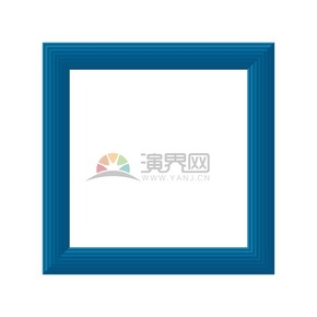 深海藍正方形畫框鏡框展示框