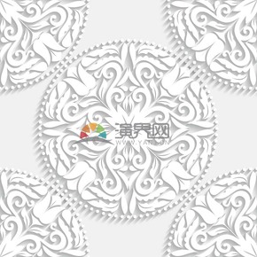  White classical texture vector background