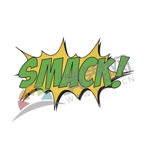 寶綠爆炸性藝術字設計SMACK!