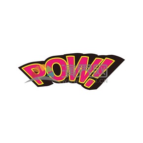 波普風藝術字POW