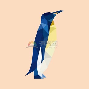  Interesting, lively, vivid, cute animals, cartoon of Antarctic penguins