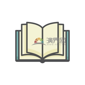 簡(jiǎn)潔創(chuàng)意黑色線條綠色書(shū)籍本子卡通圖