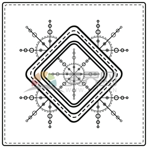 簡約設(shè)計線條流暢實(shí)用花紋裝飾幾何形狀圖案