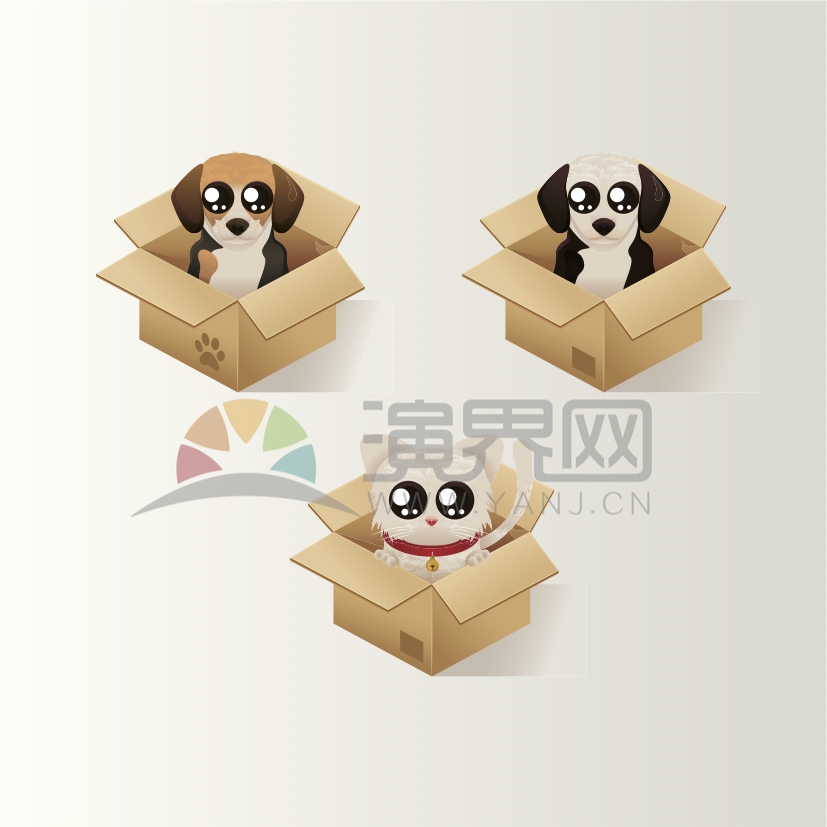 眼淚汪汪狗狗可愛卡通元素動(dòng)物創(chuàng)意設(shè)計(jì)